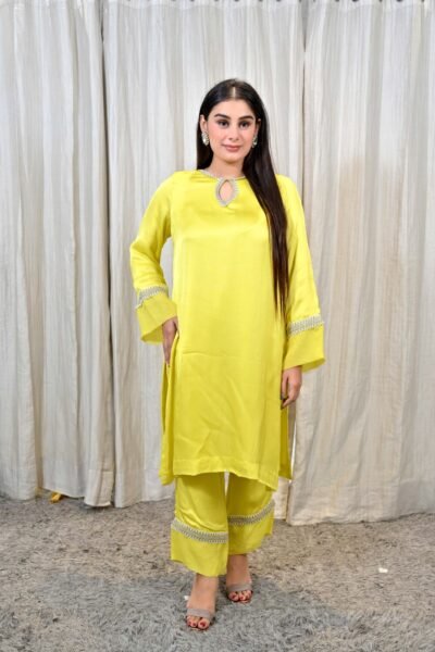 Radiant Yellow Embroidered Co-ord Set