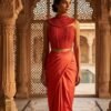 Scarlet Élan Corset Draped Gown