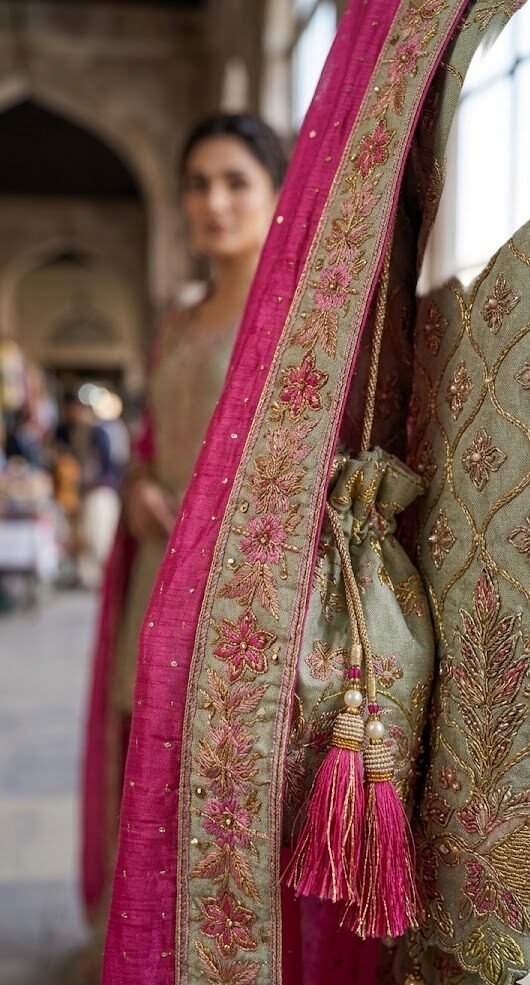 Sage Noor Sharara Set - Image 4
