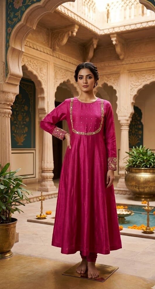 Gulnaar Silk Flare Set