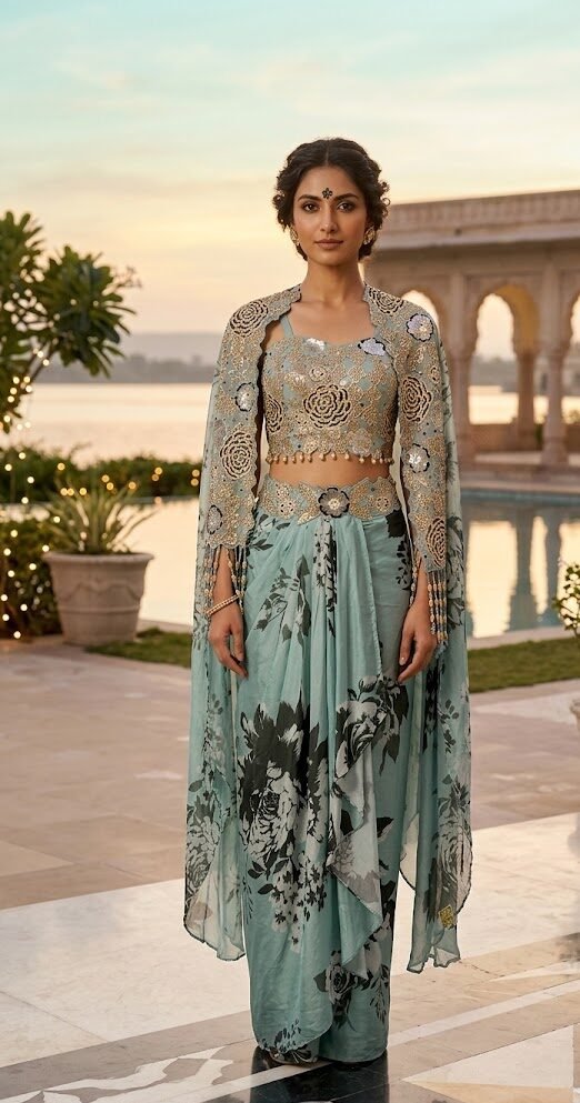 Seafoam Aura Cape Set
