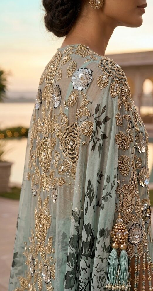 Seafoam Aura Cape Set - Image 4