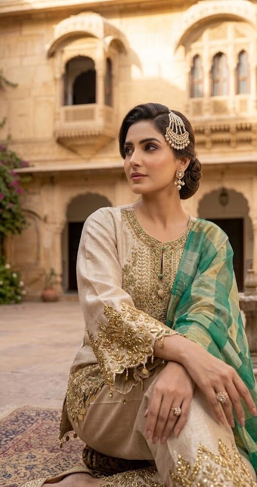Emerald Royale Tunic Set - Image 4