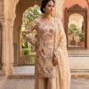 Ivory Noor Pearl Sharara Set