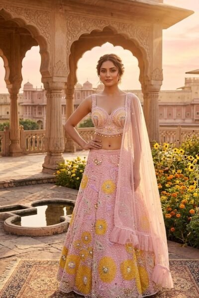 Sunflora Zardosi Couture Lehenga Set