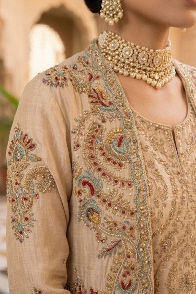 Alternative view of Champagne Rangrez Festive Ensemble