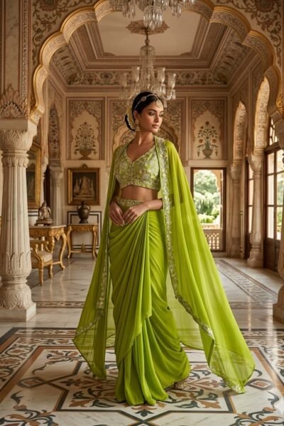 Lime Luxe Drape Set