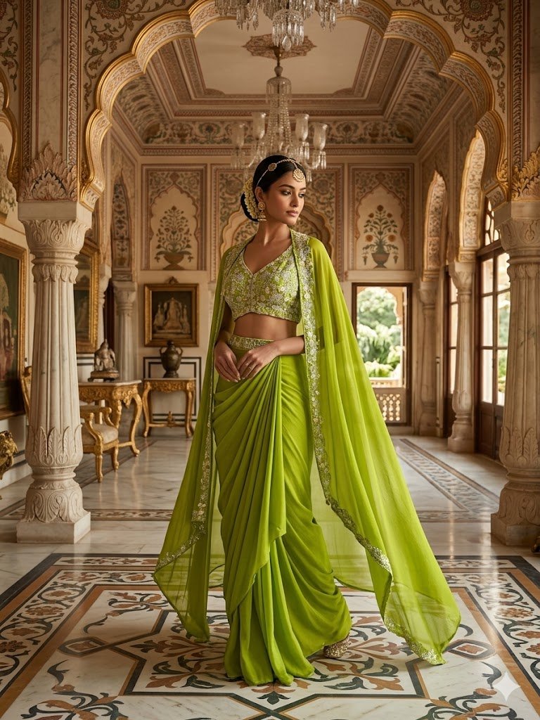 Lime Luxe Drape Set