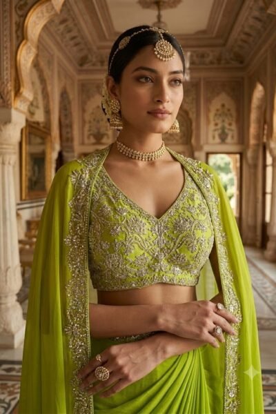 Alternative view of Lime Luxe Drape Set