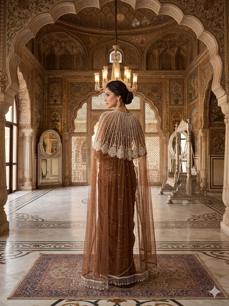 Nooréva Pearl Drape Cape Set - Image 3