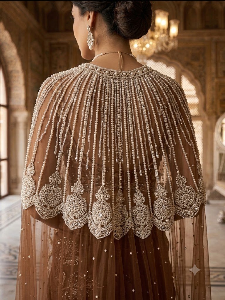 Nooréva Pearl Drape Cape Set - Image 4