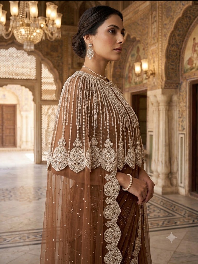 Nooréva Pearl Drape Cape Set - Image 2